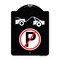Signmission No Parking Tow Away Zone Symbol Heavy-Gauge Aluminum Architectural Sign, 24" x 18", BW-1824-23612 A-DES-BW-1824-23612 - alternate 1